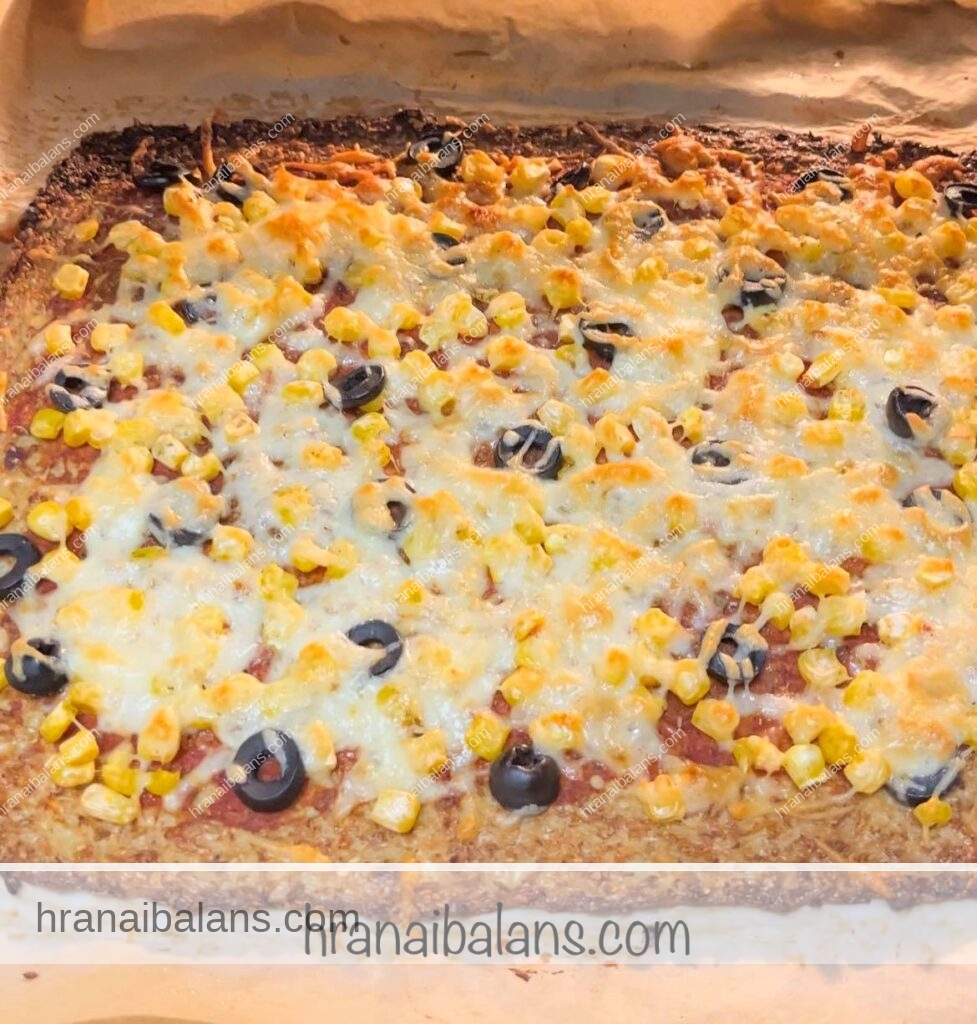 Балансирана пица с блат от карфиол