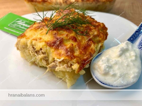 Картофен пай с пилешко и кашкавал - 12 БПВМ
